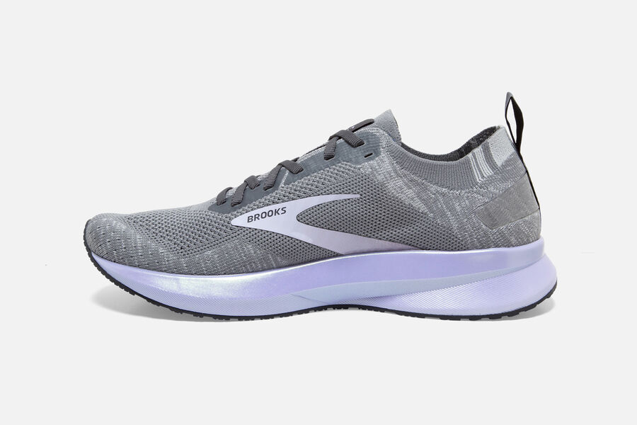 Brooks Running Shoes Womens Grey/Purple - Levitate 4 Road - 3140-BPEXF